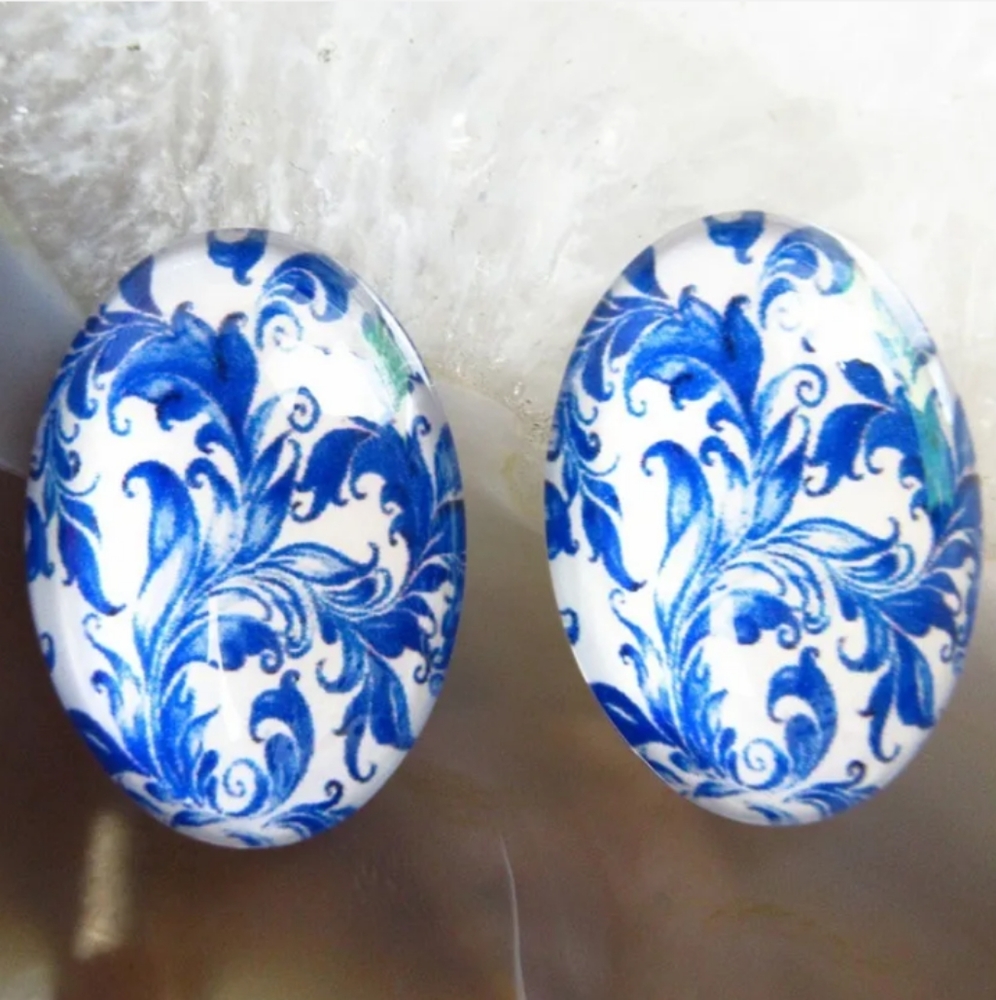 Blue glass vintage western style adjustable ring new in pk - Picture 1 of 1